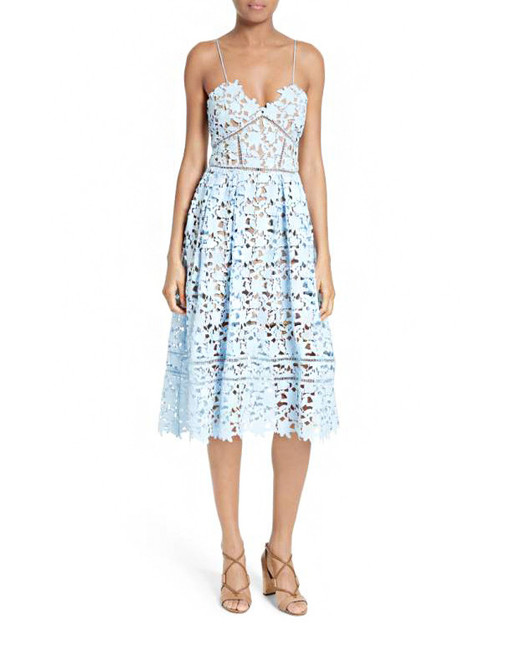 32 Perfect Dresses To Wear As A Wedding Guest This Summer Martha Self Portrait Azalea Fit And Flare Dress