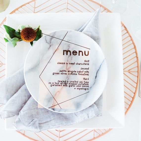 wedding menu stone wedding menu stone