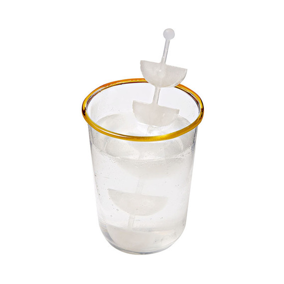 ice stirrer with ice fruit slices ice stirrer with ice fruit slices