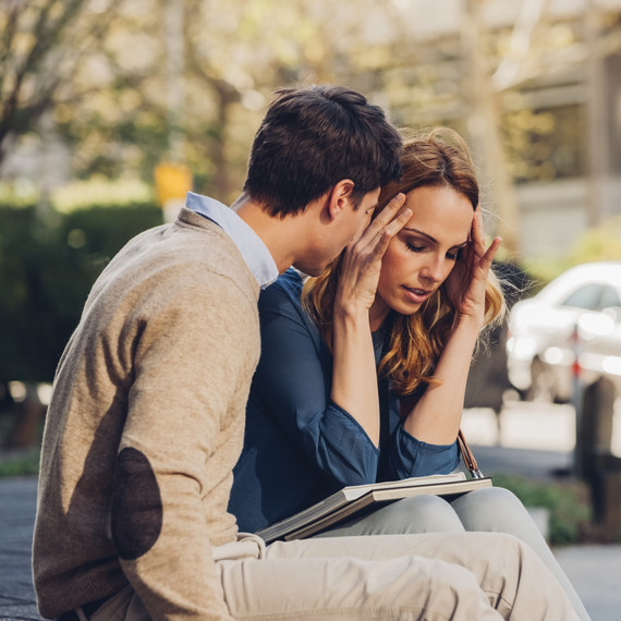 Couple Arguing Outside Couple Arguing Outside