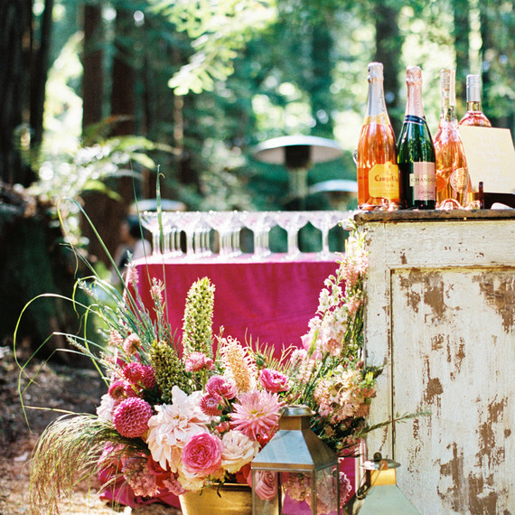 outdoor woods cocktail hour bar set up outdoor woods cocktail hour bar set up