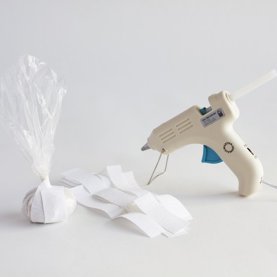 Crepe Paper Bulbs and Flowers - Step 2