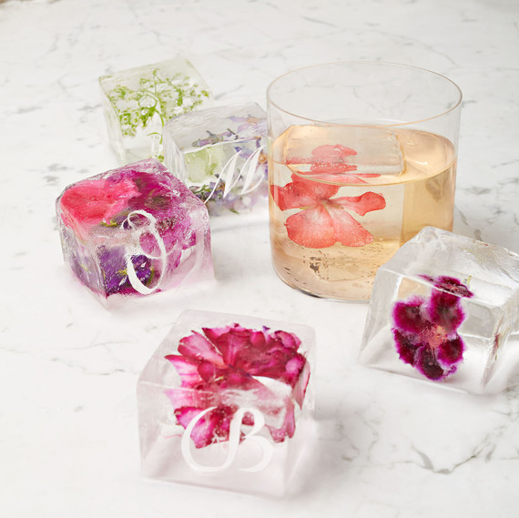 custom ice cubes with edible flowers custom ice cubes with edible flowers