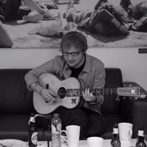 Ed Sheeran Playing the Guitar Ed Sheeran Playing the Guitar