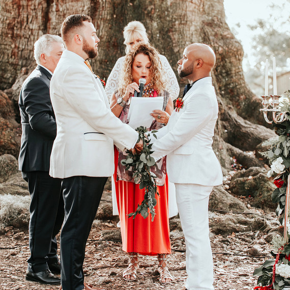 joe tim new orleans wedding ceremony by tree joe tim new orleans wedding ceremony by tree