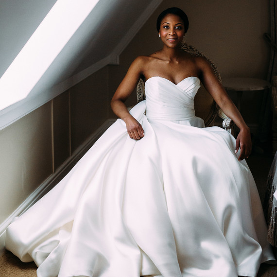 yolana douglas wedding bride seated yolana douglas wedding bride seated