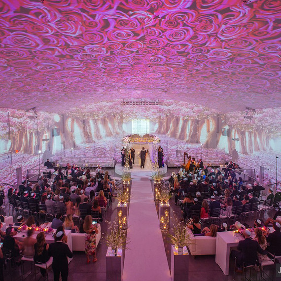 ceremony with projector ceremony with projector