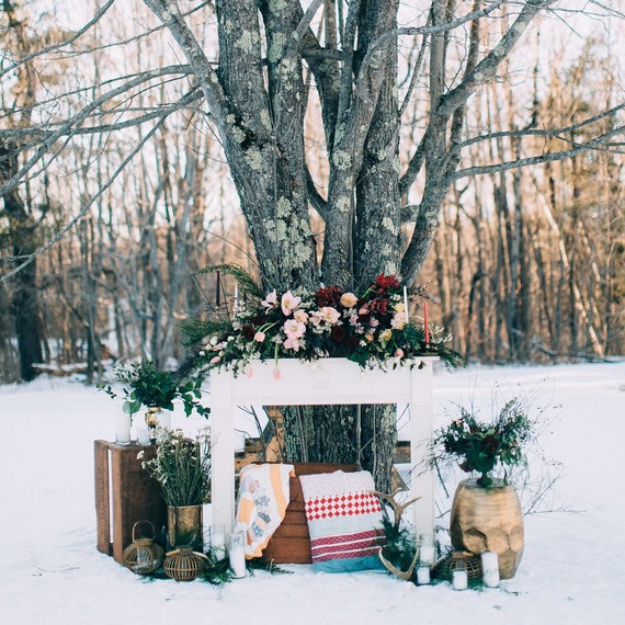 snowy winter display snowy winter display