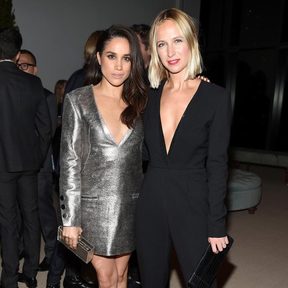meghan markle and misha nonoo at the vogue fashion fund meghan markle and misha nonoo at the vogue fashion fund