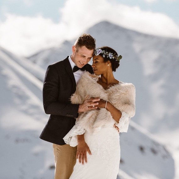 winter bride and groom winter bride and groom