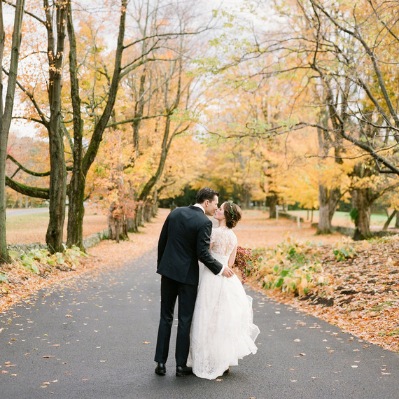 Fall bride and groom Fall bride and groom
