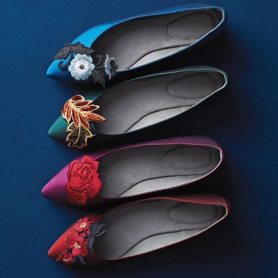 floral applique flats dessy floral applique flats dessy