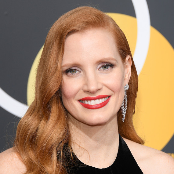 jessica chastain makeup 2018 golden globes jessica chastain makeup 2018 golden globes