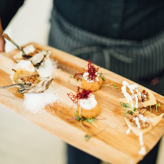 amanda chuck wedding appetizers on wooden tray amanda chuck wedding appetizers on wooden tray