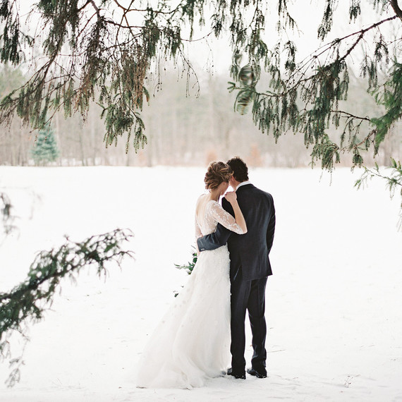 winter wedding portrait winter wedding portrait