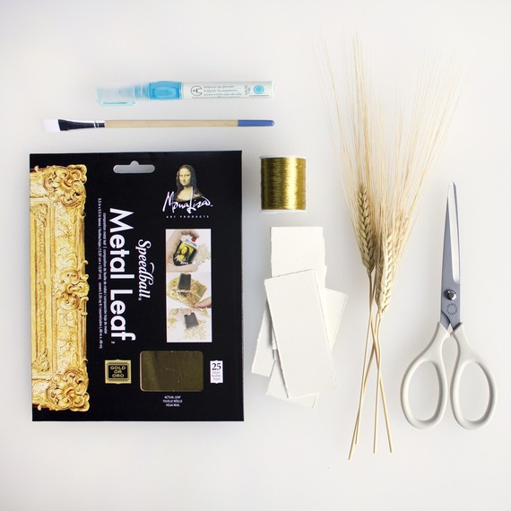 DIY Gold Leaf Place Card Step 2