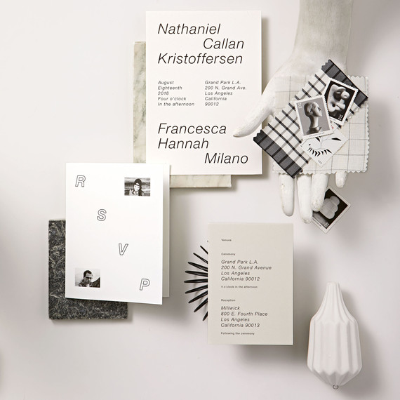 modern nuetral palette invites modern nuetral palette invites