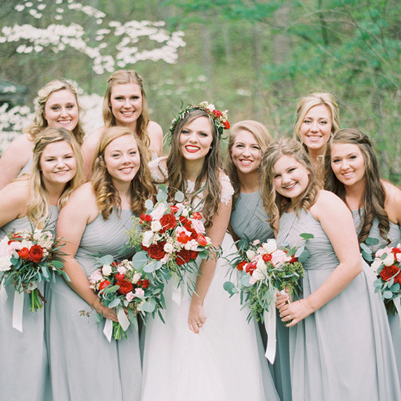 The Best Bridesmaid S Dress Colors For Fall Weddings Martha Silver Bridesmaid Dresses