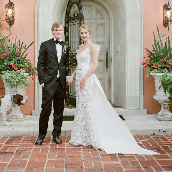 chelsea conor wedding couple in front of door chelsea conor wedding couple in front of door