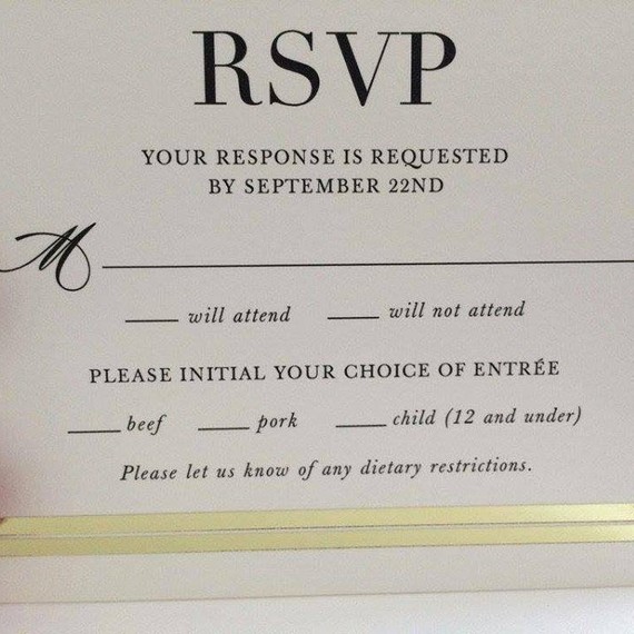 Rsvp Wedding Invitation Response 7