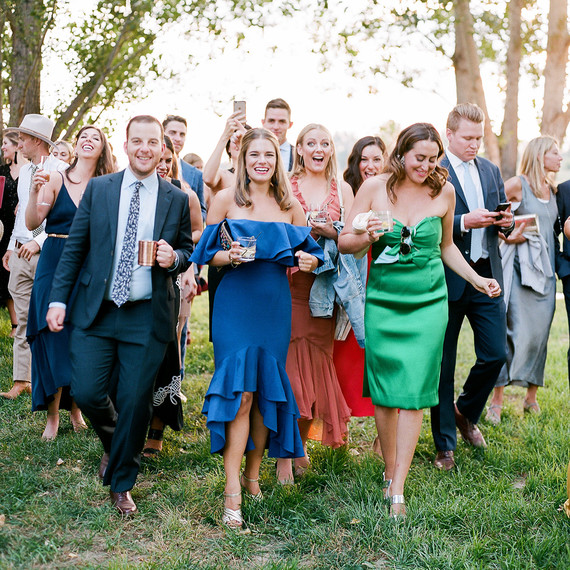 jamie jon wedding guests with cocktails jamie jon wedding guests with cocktails