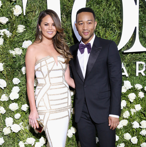 Chrissy Teigen and John Legend at 2017 Tony Awards Chrissy Teigen and John Legend at 2017 Tony Awards