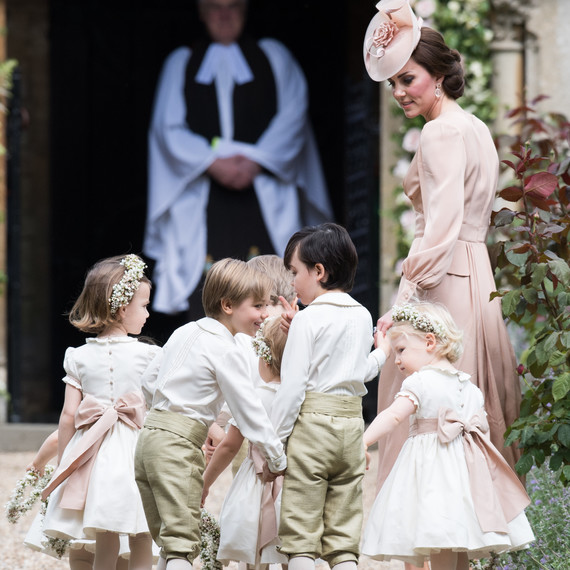Duchess Kate with Charlotte and George at Pippa Middleton wedding Duchess Kate with Charlotte and George at Pippa Middleton wedding