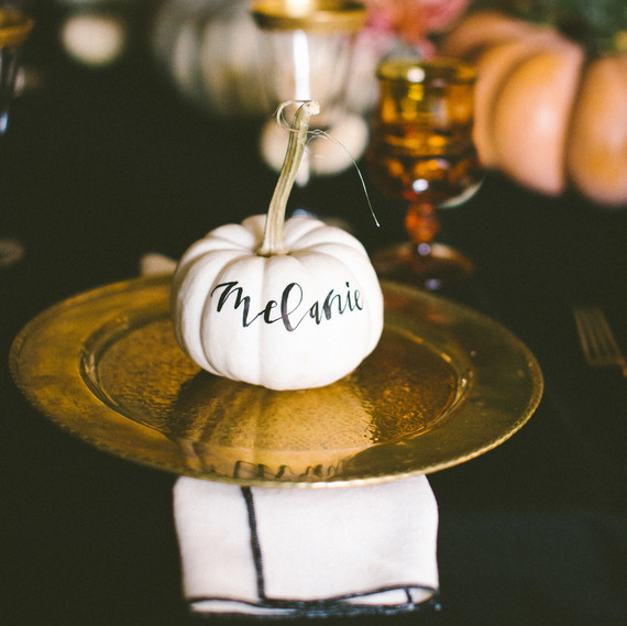 Pumpkin place setting Pumpkin place setting