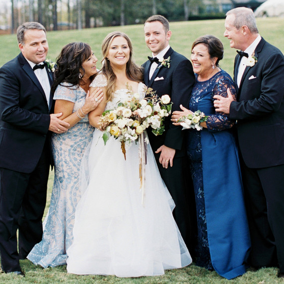 brittany alex wedding couple with parents brittany alex wedding couple with parents