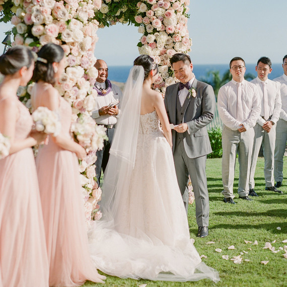 outdoor hawaiian wedding ceremony vow reading outdoor hawaiian wedding ceremony vow reading