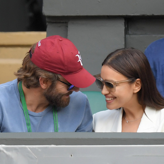Bradley Cooper and Irina Shayk at a Wimbledon tennis game Bradley Cooper and Irina Shayk at a Wimbledon tennis game