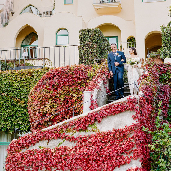 Italian wedding processional outdoors Italian wedding processional outdoors