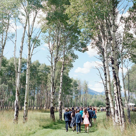 guests walking in woods guests walking in woods