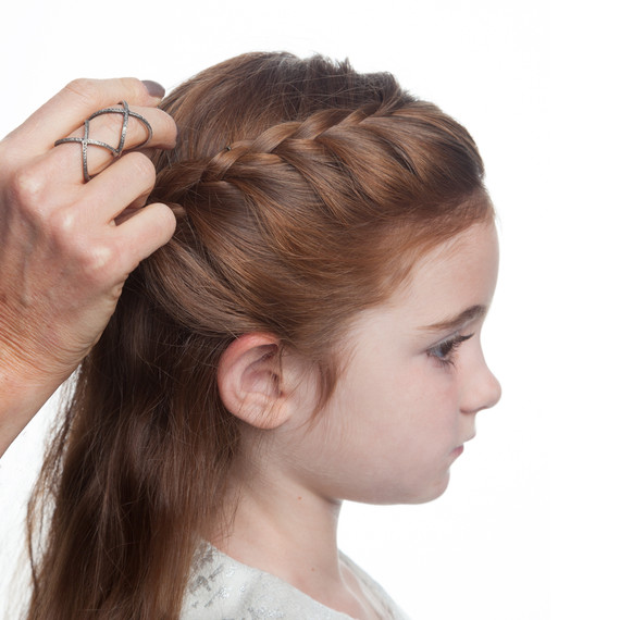 Flower Girl's Braided Half-Up-Half-Down Hairstyle  Martha 