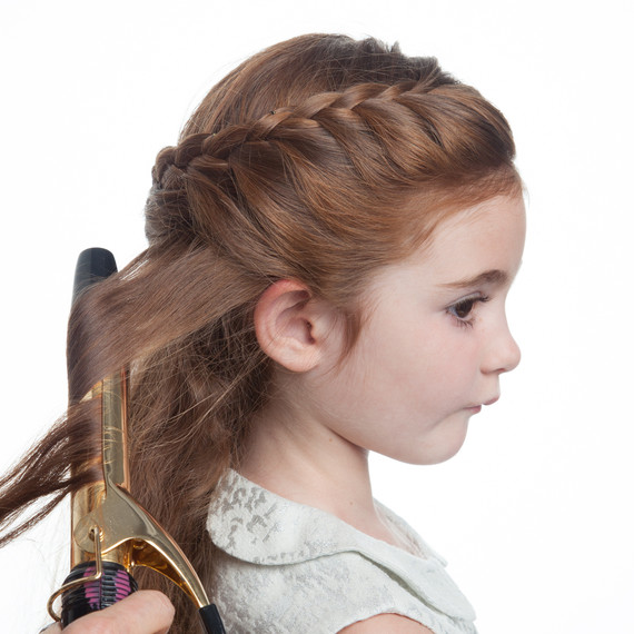 Flower Girl's Braided Half-Up-Half-Down Hairstyle  Martha 