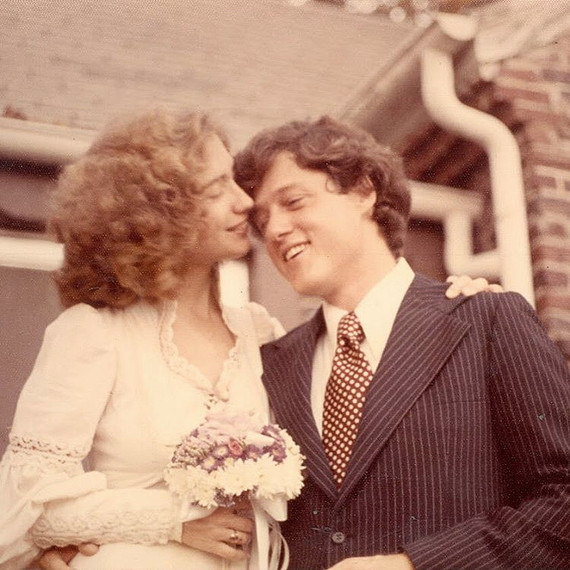 Hillary Clinton and Bill Clinton wedding