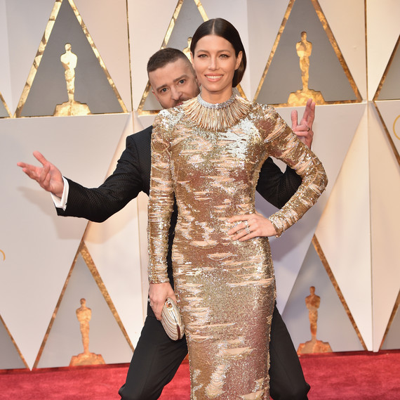 Justin Timberlake Thinks Jessica Biel Is Incredible In Her New Justin Timberlake And Jessica Biel 2017 Oscars Red Carpet