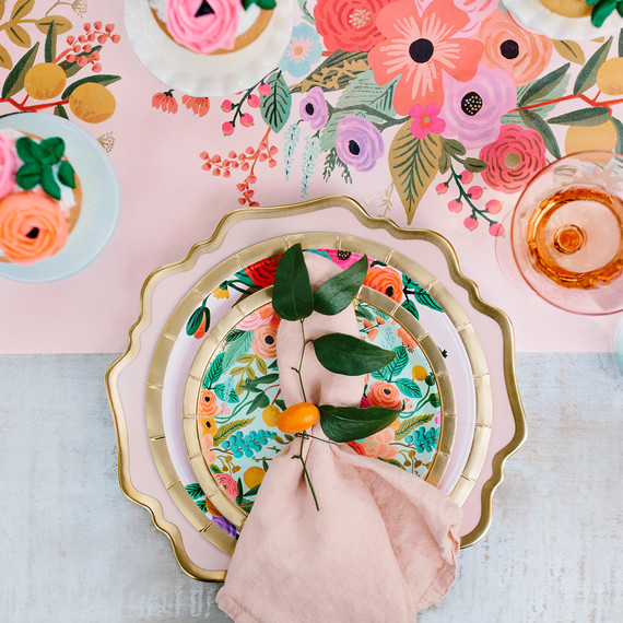 rifle paper co. floral bridal shower place setting rifle paper co. floral bridal shower place setting