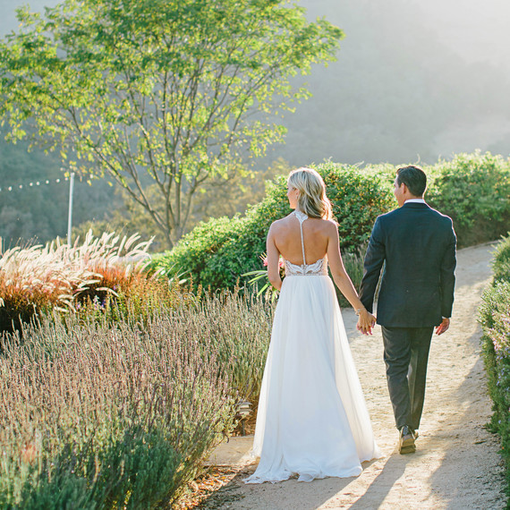 stephanie jared wedding couple on road stephanie jared wedding couple on road