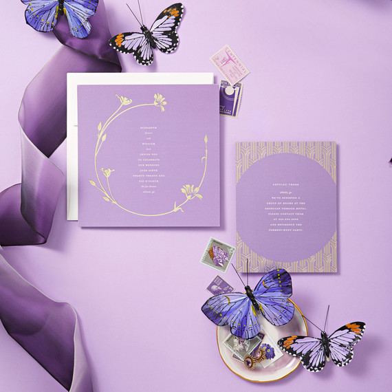 violet palette butterflies invitations violet palette butterflies invitations