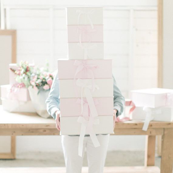 bride holding gifts bride holding gifts