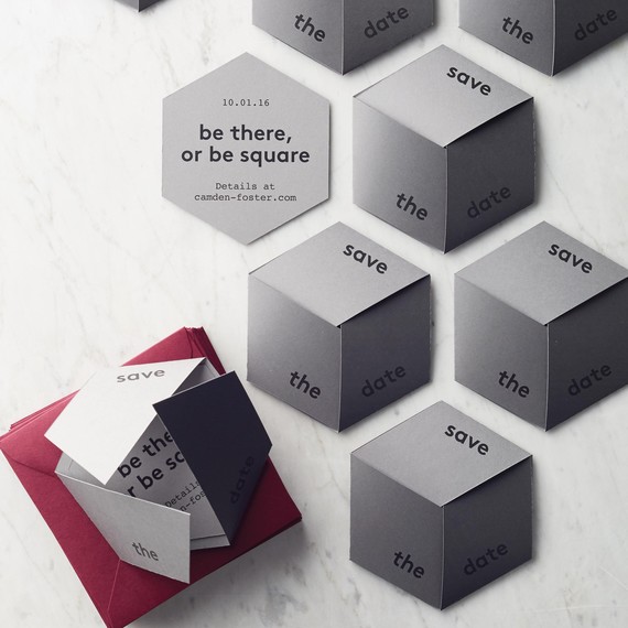 cube save the date paper presentation cube save the date paper presentation