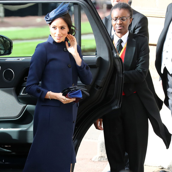Meghan Markle at Princess Eugenie's 2018 royal wedding Meghan Markle at Princess Eugenie's 2018 royal wedding