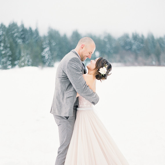 couple in snow couple in snow