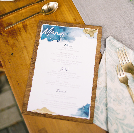 wedding menu wedding menu
