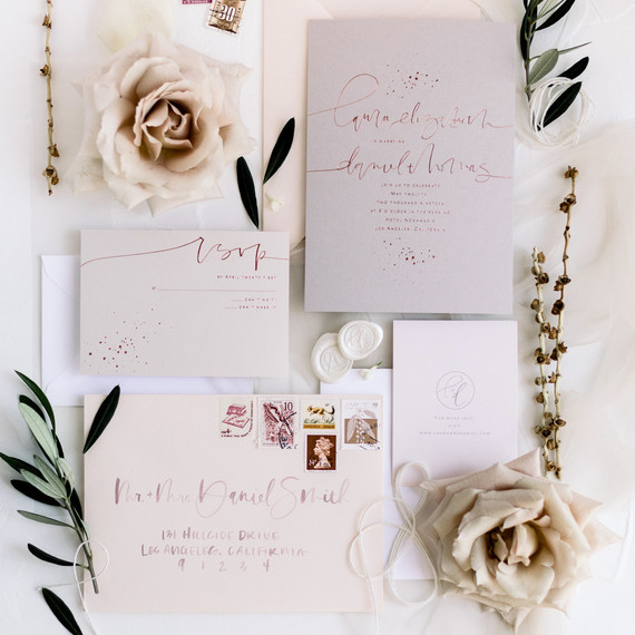 wedding invitation negative space metallic pop wedding invitation negative space metallic pop