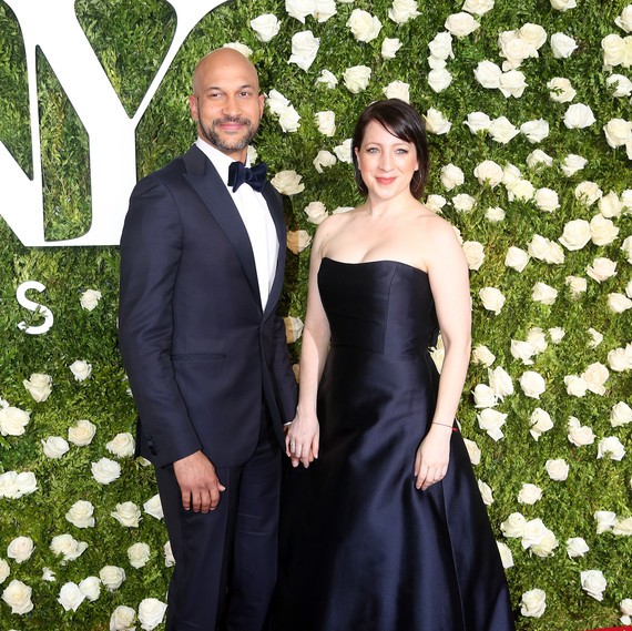 Keegan-Michael Key and Elisa Pugliese at 2017 Tony Awards Keegan-Michael Key and Elisa Pugliese at 2017 Tony Awards