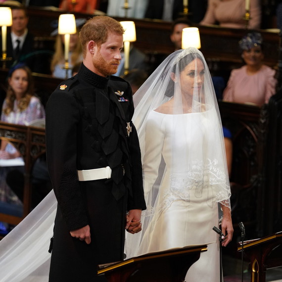 Prince Harry and Meghan Markle During Wedding Ceremony Prince Harry and Meghan Markle During Wedding Ceremony
