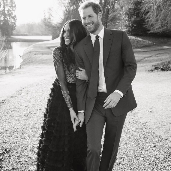 Meghan Markle and Prince Harry Candid Engagement Photo Meghan Markle and Prince Harry Candid Engagement Photo