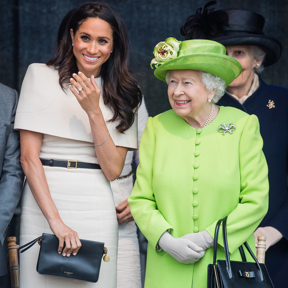 Queen Elizabeth and Meghan Markle Cheshire Queen Elizabeth and Meghan Markle Cheshire